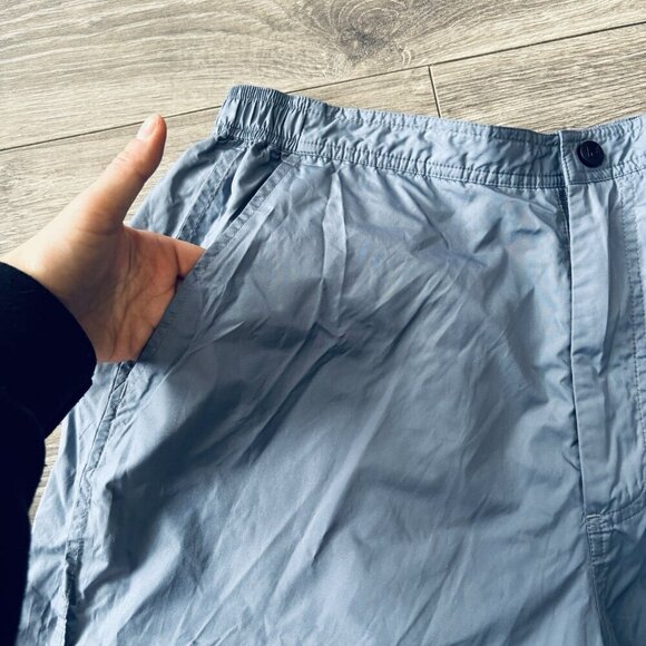 Vintage Fila Track Pants M Light Blue Polyester Sweatpants Embroidered Baggy Y2K - Picture 8 of 16